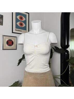 Out From Under Women's White Crop-top